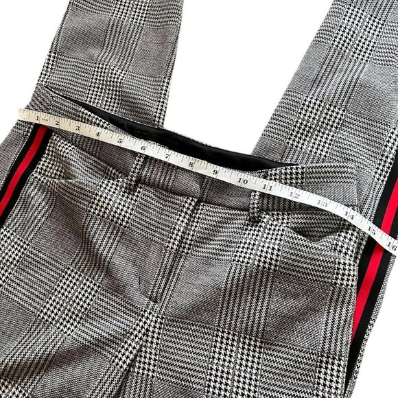Express Women’s Skinny Stretch Houndstooth Plaid Tuxedo Stripe Trousers Size 4 - Picture 7 of 8